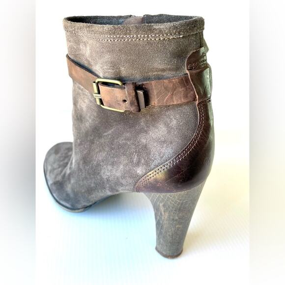 N.D.C.‎ Suede Ankle Boot Women’s 6.5/EU 37 Grey Western Boho Handmade Spain Fall - Picture 4 of 14